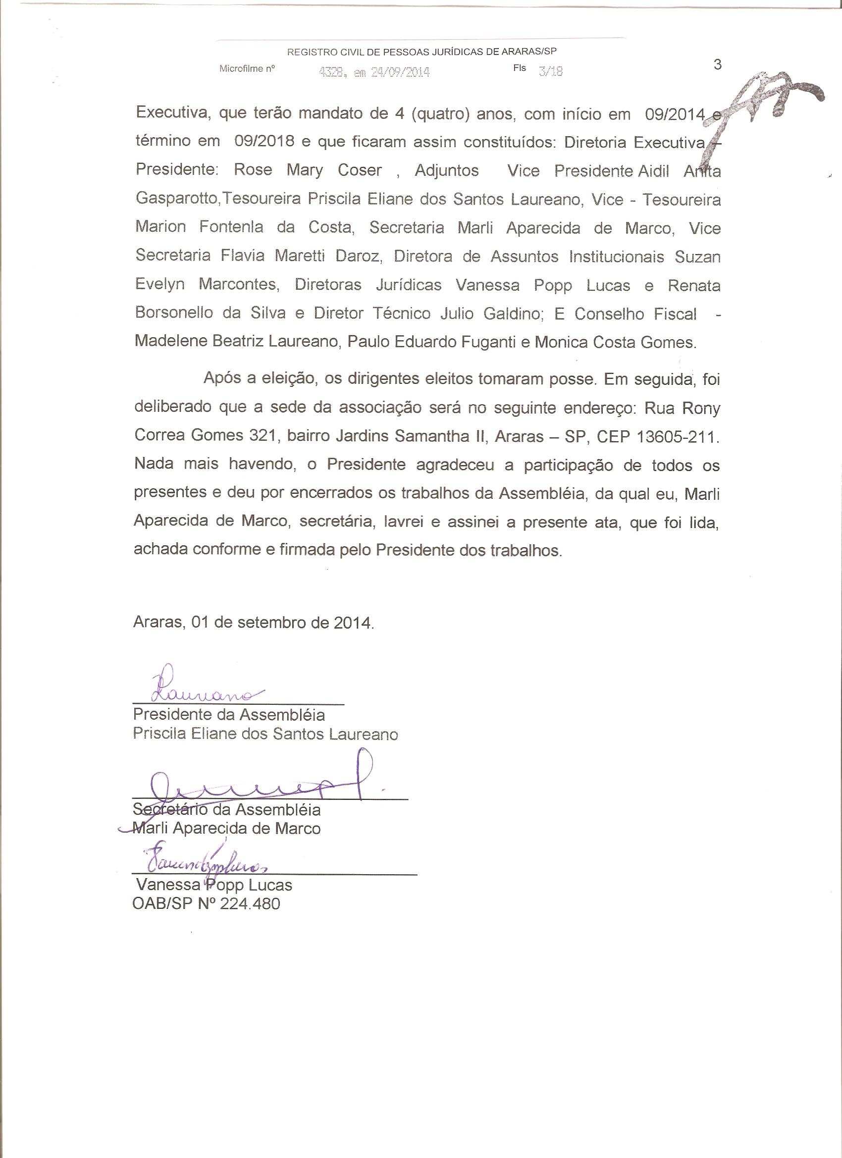 ata setembro de 2014